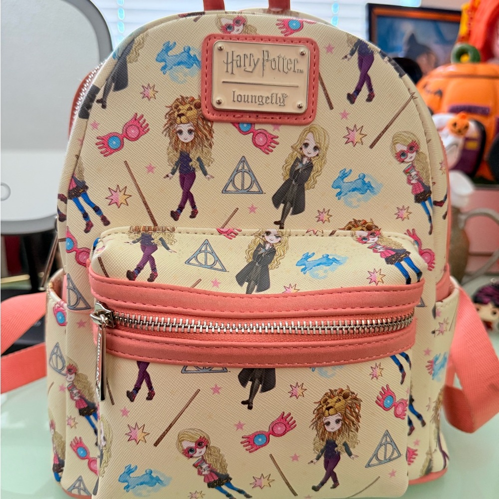 Loungefly Harry Potter Backpack - Cream and Pink
